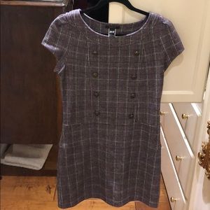 Mango plaid dress with buttons